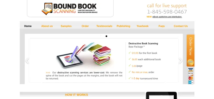 Screenshot Bound Book Scanning, Inc. / Yearbook Scanning