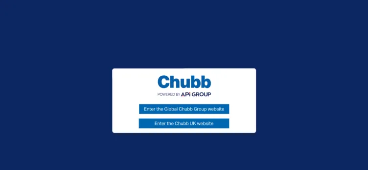Screenshot Chubb Fire & Security Canada Corporation