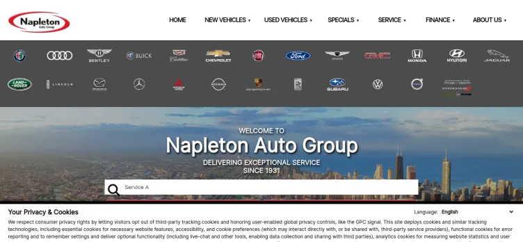 Screenshot Napleton's Autowerks of Indiana