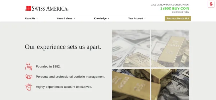 Screenshot Swiss America Trading Corporation