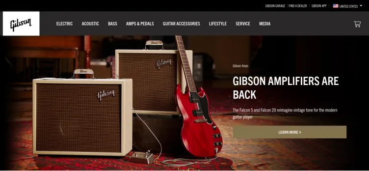 Screenshot Gibson Guitar