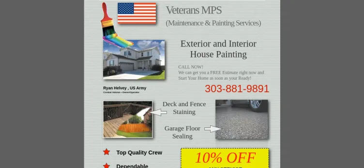 Screenshot Veterans Maintenance & Painting Service