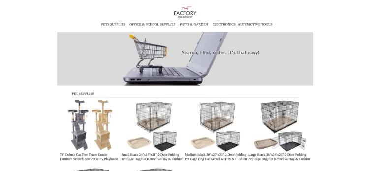 Screenshot Factory Online Shop