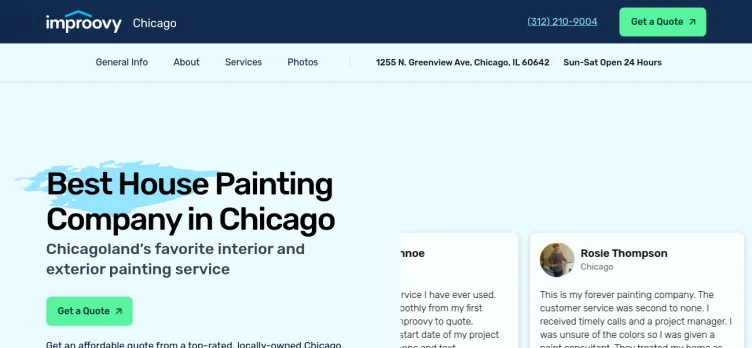 Screenshot Improovy Painters Chicago