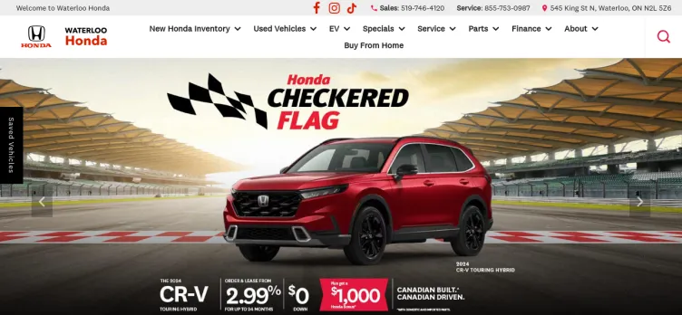 Screenshot Waterloo Honda