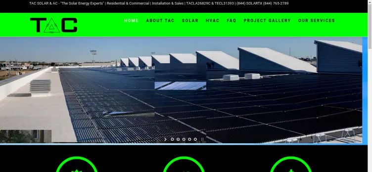 Screenshot TAC Solar and AC