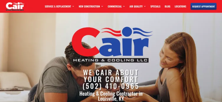 Screenshot Cair Heating & Cooling