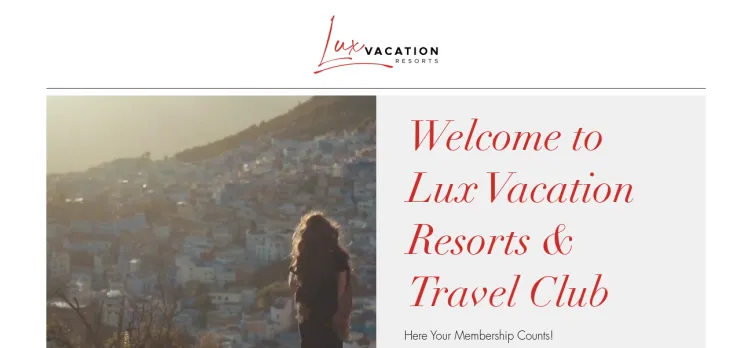 Screenshot Lux Vacation Resorts