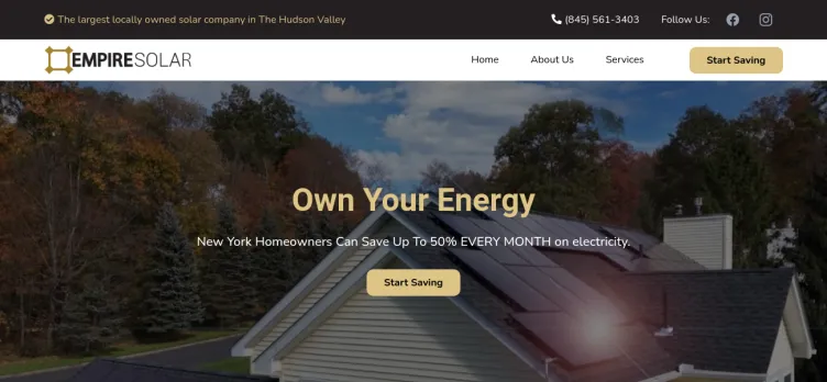 Screenshot Empire Solar Solutions