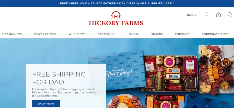 Screenshot Hickory Farms