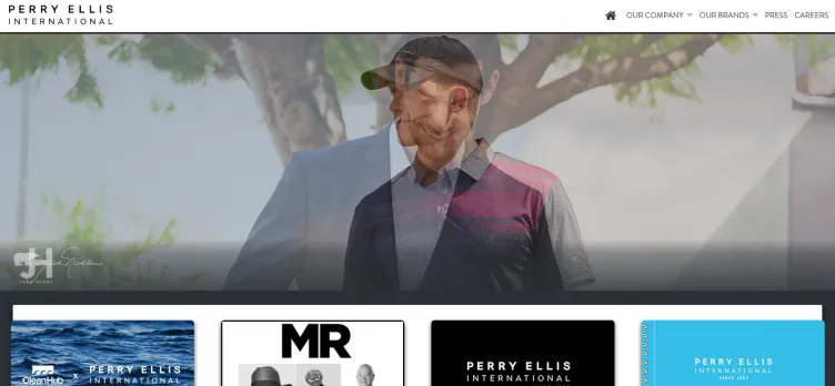 Screenshot Perry Ellis International