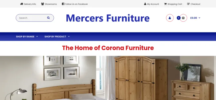Screenshot Mercers Furniture