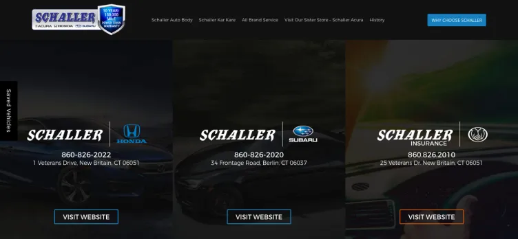 Screenshot Schaller Auto World Incorporated