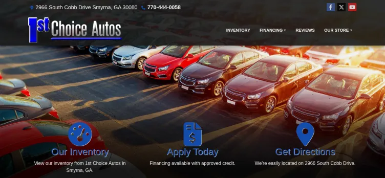 Screenshot 1st Choice Auto Corporation