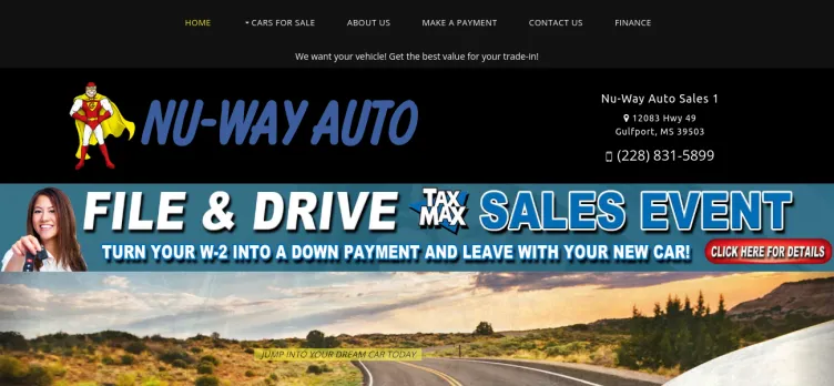 Screenshot Nu-Way Auto