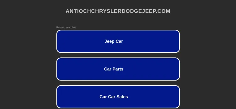 Screenshot Antioch Chrysler Dodge Jeep and Ram