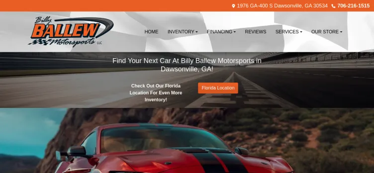 Screenshot Billy Ballew Motorsports