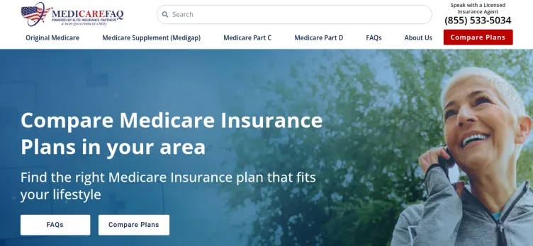 Screenshot Medicare FAQ