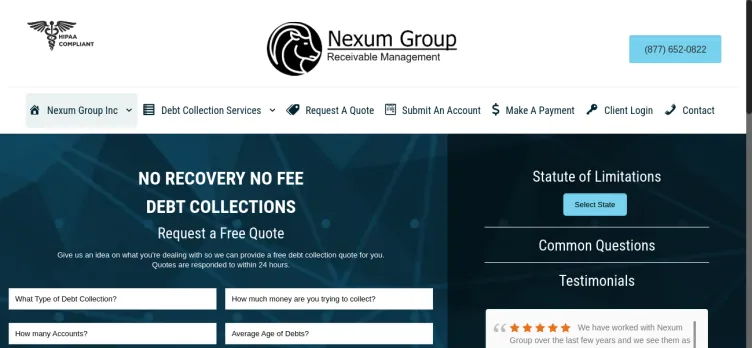 Screenshot Nexum Group