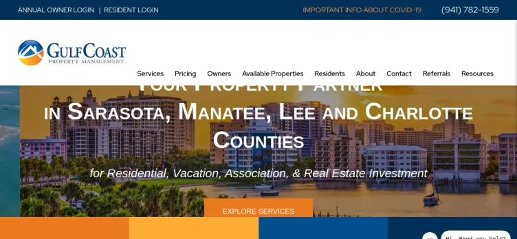 Screenshot Gulf Coast Property Management