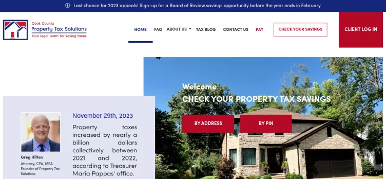 Screenshot Property Tax Solutions