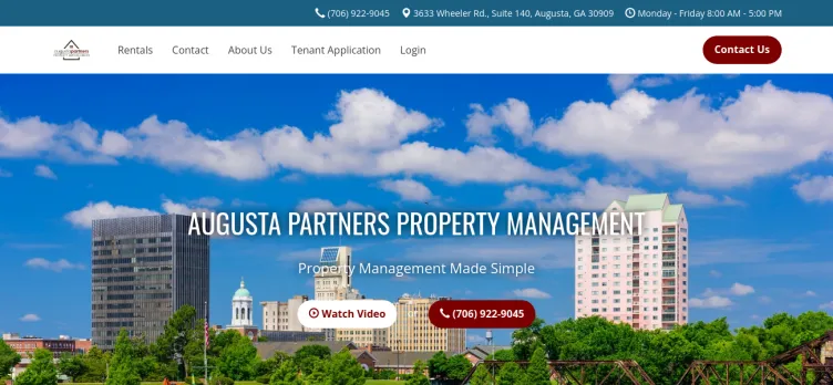 Screenshot Augusta Partners Property Management