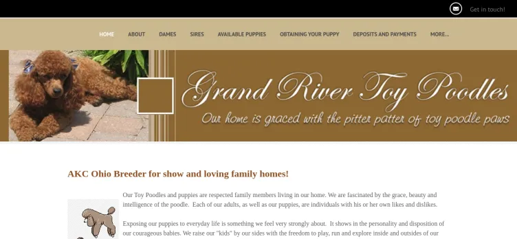 Screenshot Grand River Poodles