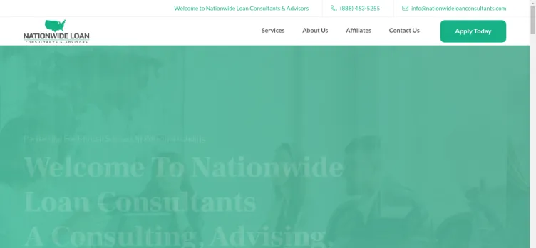 Screenshot Nationwide Loan Consultants