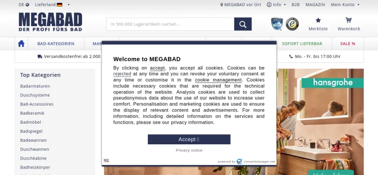 Screenshot MEGABAD.com