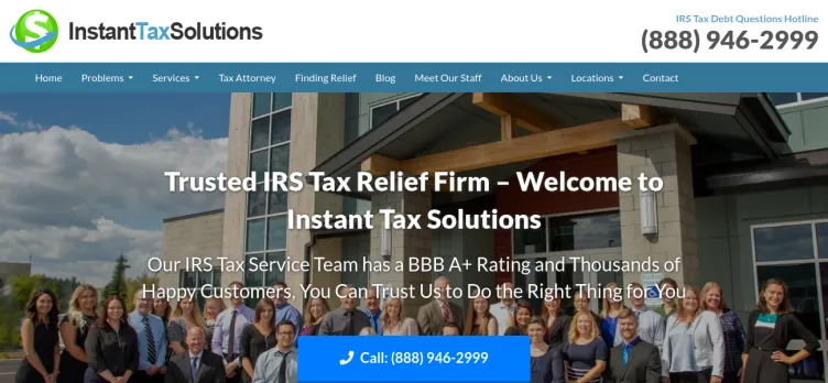 Screenshot Instant Tax Solutions