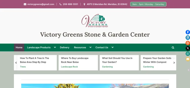 Screenshot Victory Greens Stone & Garden Center