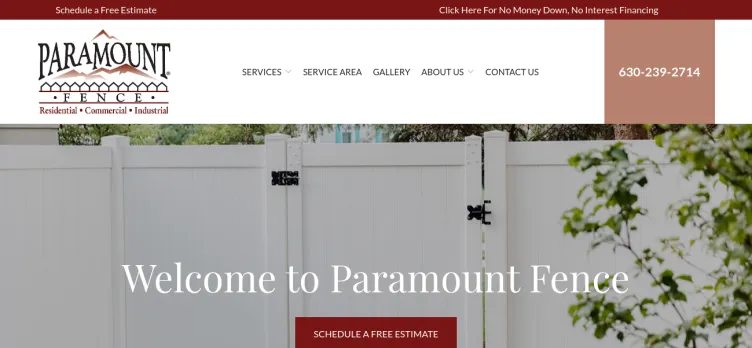 Screenshot Paramount Fence