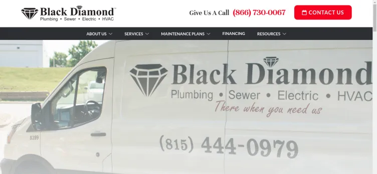 Screenshot Black Diamond Plumbing And Electric