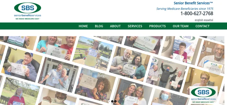 Screenshot Senior Benefit Services