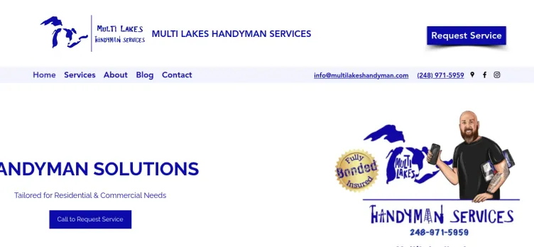 Screenshot Multi Lakes Handyman Services