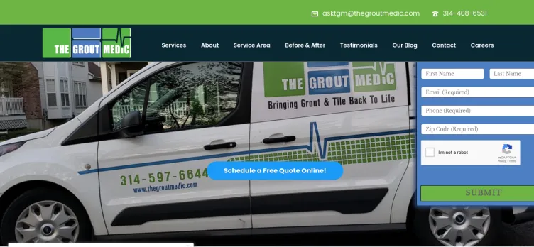 Screenshot The Grout Medic of Greater St. Louis