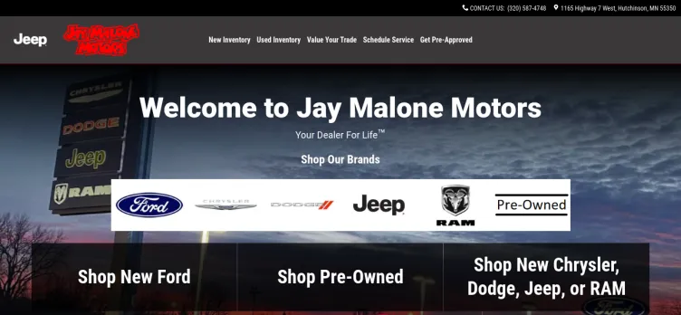 Screenshot Jay Malone Motors