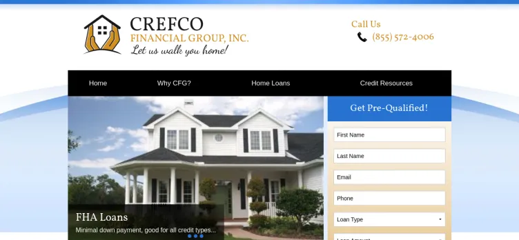 Screenshot Crefco Financial Group