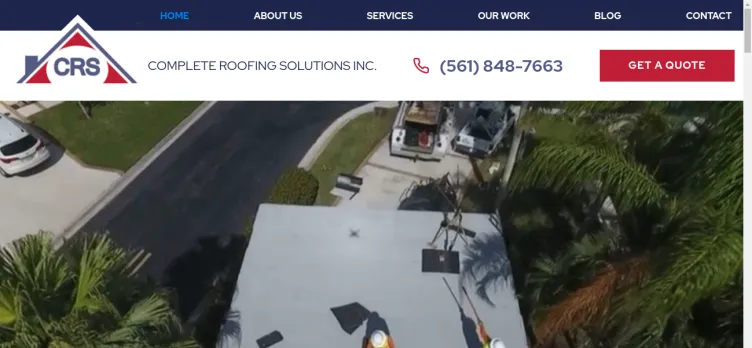 Screenshot Complete Roofing Solutions