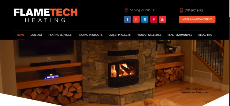 Screenshot FlameTech Heating
