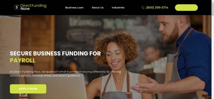 Screenshot Direct Funding Now