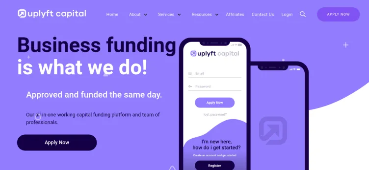 Screenshot Uplyft Capital