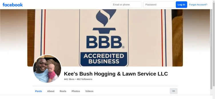 Screenshot Kee's Bush Hogging & Lawn Service