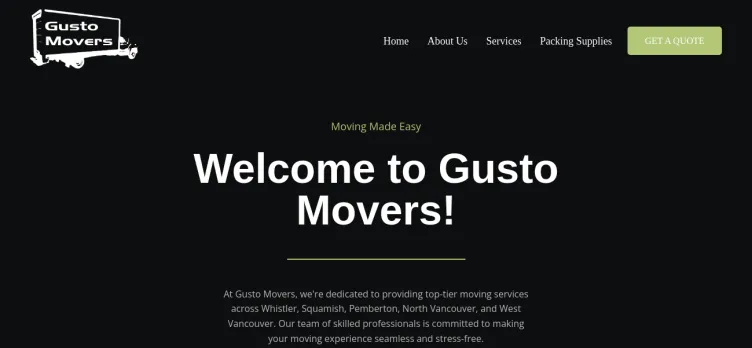 Screenshot Gusto Movers