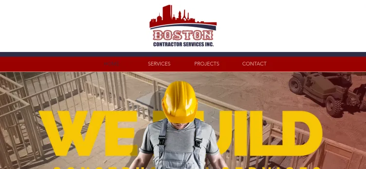 Screenshot Boston Contractor Services