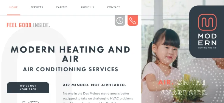Screenshot Modern Heating & Air