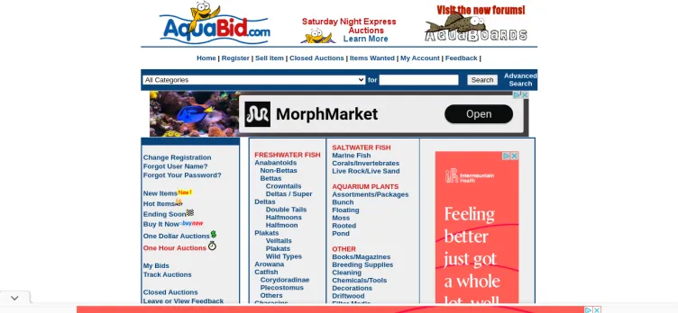 Screenshot AquaBid.com