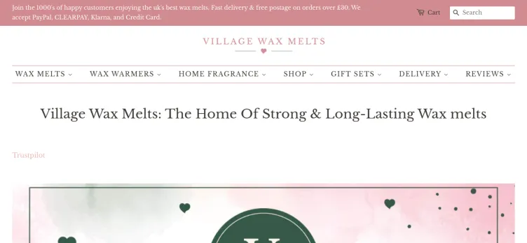 Screenshot Village Wax Melts