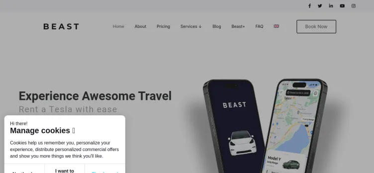 Screenshot Beast Tesla Rent