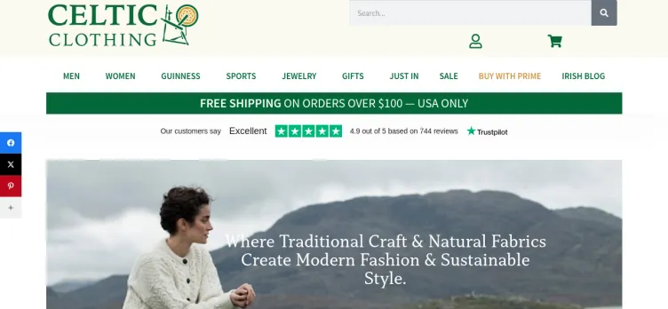 Screenshot Celtic Clothing Company